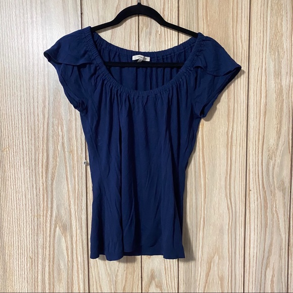 ⭐️RW&CO. Dark Blue Blouse in Small - Picture 3 of 8